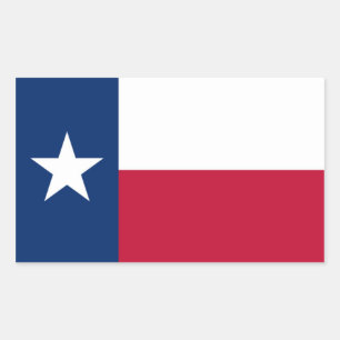 Texas vlag rechthoekige sticker