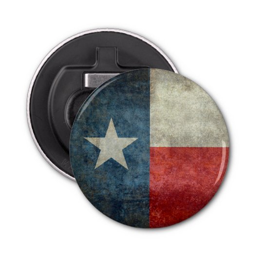 Texas vlag  retro Bottle Opener (Voorkant)