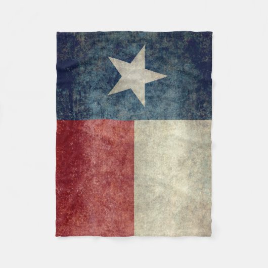 Texas vlag  retro Fleece Blanket (Voorkant)