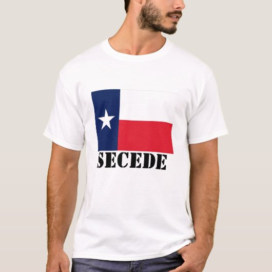 Texas-vlag, SECEDE T-shirt (Voorkant)