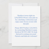 Texas Voetbal Verjaardagsfeest Uitnodiging (Achterkant)