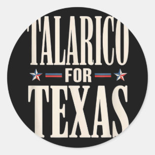 Texas voor james talarico voor senaat democraatTex Ronde Sticker