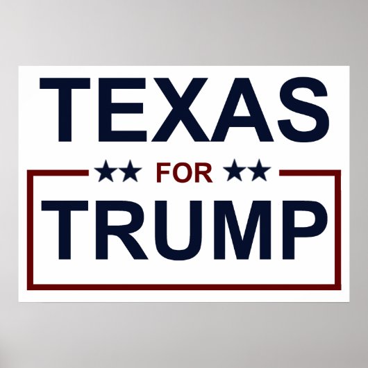 Texas voor Trump Poster (Voorkant)