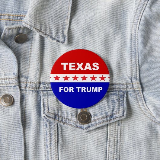 Texas voor Trump Ronde Button 7,6 Cm (In situ)