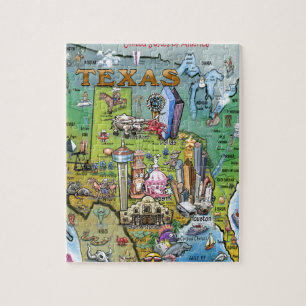 Texas VS-kaart Legpuzzel