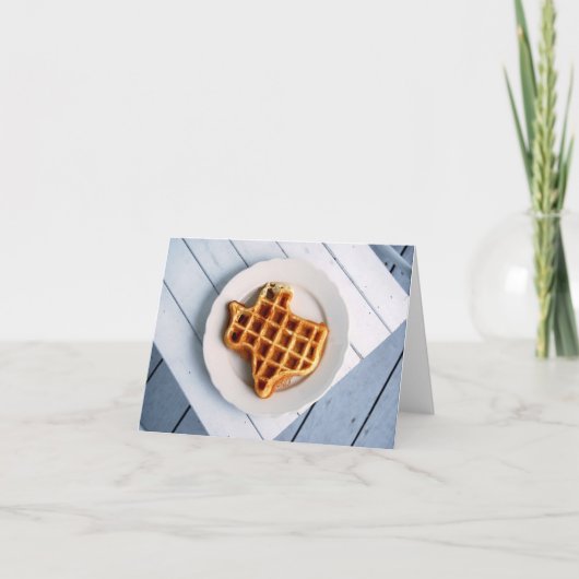 Texas Waffle Notecard Kaart (Voorkant)