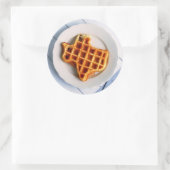 Texas Waffle Ronde Sticker (Tas)