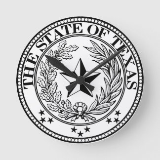 Texas Wall Clock White Ronde Klok