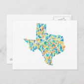 Texas Waterverf  Briefkaart (Voorkant / Achterkant)