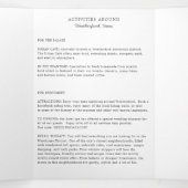 Texas Wedding Welcome Letter & Itinerary Drieluik Programma (Binnenkant midden)