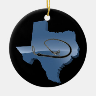 TEXAS WHIP KERAMISCH ORNAMENT