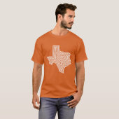 Texas White Burst T-shirt (Voorkant volledig)