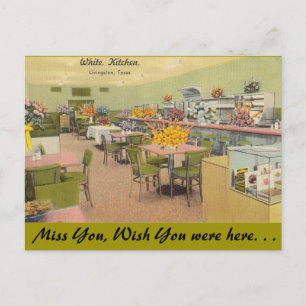 Texas, White Kitchen, Livingston Briefkaart