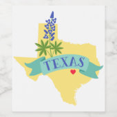 Texas Wijn Etiket (Enkel label)