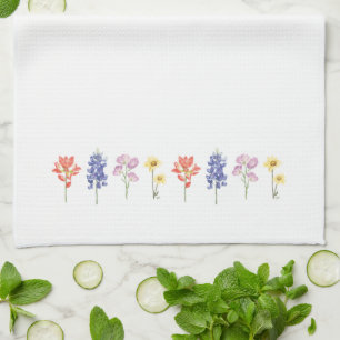 Texas Wild Flowers - Indiase verfkwast, Bluebonnet Theedoek