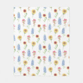 Texas Wildflower Pattern Fleece Deken (Voorkant)