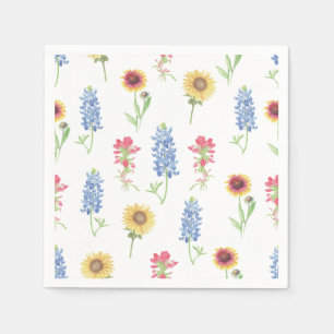 Texas Wildflower Pattern Servet