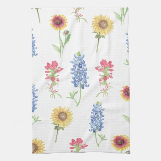 Texas Wildflower Pattern Theedoek (Verticaal)