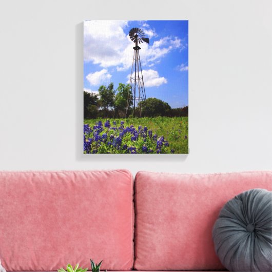 Texas Windmill Canvas Afdruk (Insitu (Woonkamer))