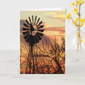 Texas windmolenzonsonderstel kaart (Gele Bloem)