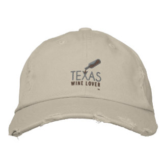 Texas Wine Lover Casquette de baseball en détresse