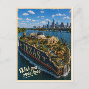 Texas Wish You Were Here State Serie Briefkaart