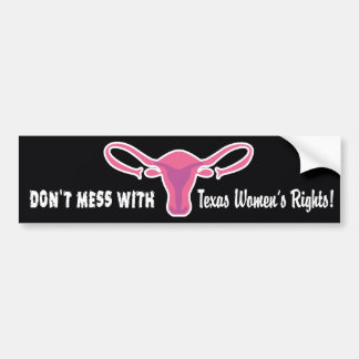 Texas Women's Rights Bumpersticker