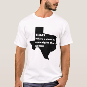 texas womens rights covid black t-shirt