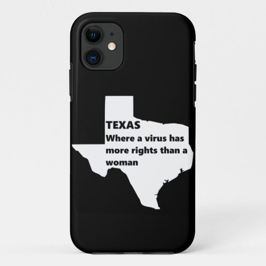 texas womens rights covid white Case-Mate iPhone case (Achterkant)