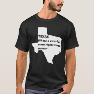 texas womens rights covid white t-shirt