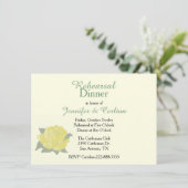Texas Yellow Rose repesal Dinner Invitation Kaart (Staand voorkant)
