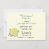 Texas Yellow Rose repesal Dinner Invitation Kaart (Voorkant)