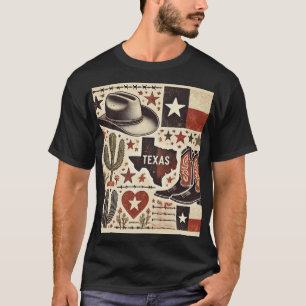 Texas zegene je hart t-shirt