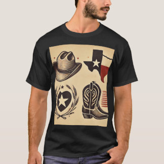 Texas zegene je hart t-shirt