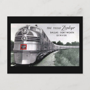Texas Zephyr Train  Briefkaart