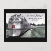 Texas Zephyr Train Briefkaart (Voorkant)