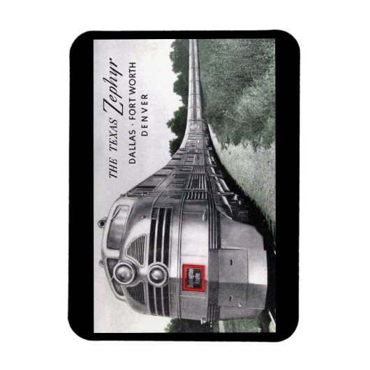 Texas Zephyr Train  Magneet (Verticaal)