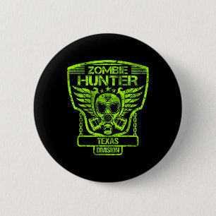 Texas Zombie Hunter Ronde Button 5,7 Cm