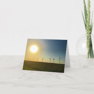 Texas zonsondergang notecard kaart
