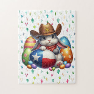 Texas / zuidwestelijke paashaas sheriff legpuzzel
