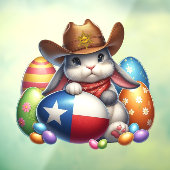 Texas / zuidwestelijke paashaas sheriff raamsticker (Vel 3)