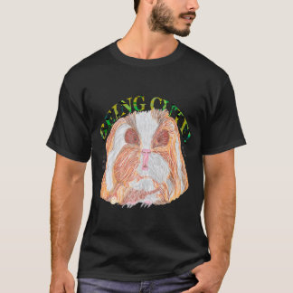 TEXEL GUINEA PIG BEING CUTE T-SHIRT