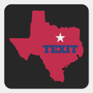 Texit 2024 Texas Vierkante Sticker