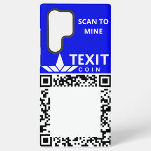 TeXit Coin Android Galaxy QR Samsung Galaxy Hoesje
