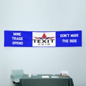 TeXit Coin Logo 2.5' x 12' Spandoek (Beurs)