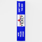 TeXit Coin Logo 2.5' x 12' Spandoek (Verticaal)