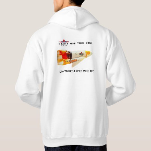TeXit Coin Mens Basic Sweat - shirt à capuche (Dos)