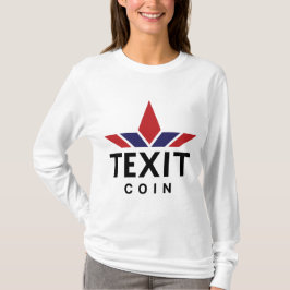 TeXit Coin Officiële Logo Wit T-shirt