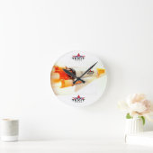 TeXit Coin Rocket Ship met logo Ronde Klok (Huis)