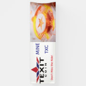 TeXit Coin Rocket Ship Mine TXC Spandoek (Verticaal)